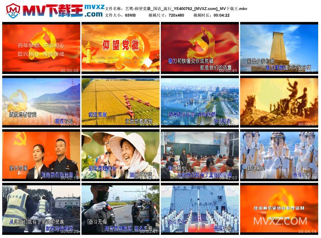 艺鹭-仰望党徽_国语_流行_YE400762